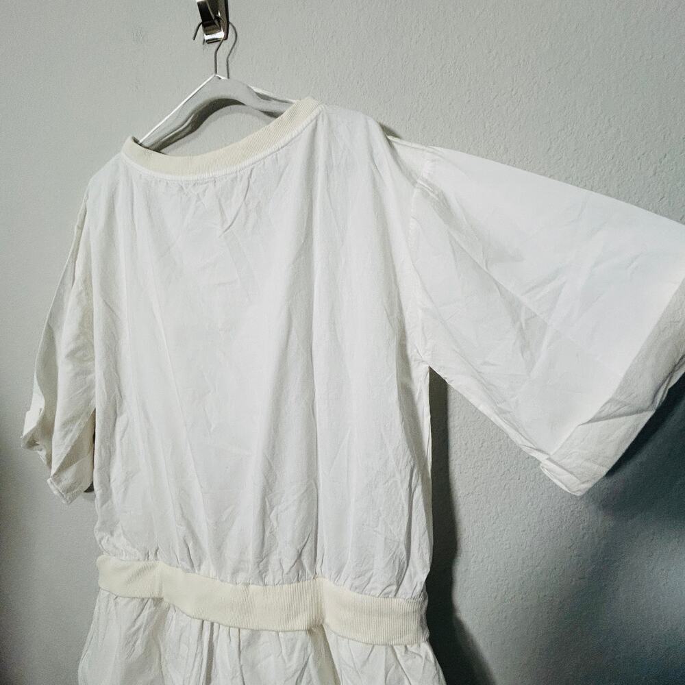 NEW Free People Astrid Optic White Shirt Dress Drop Waist Size Small Womens - Picture 11 of 15